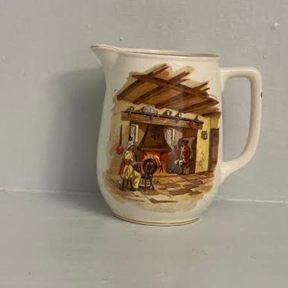 Charming  Falcon Ware Lawrence & Grundy Jug/ Pitcher Vintage English Jug - Picture 11 of 11